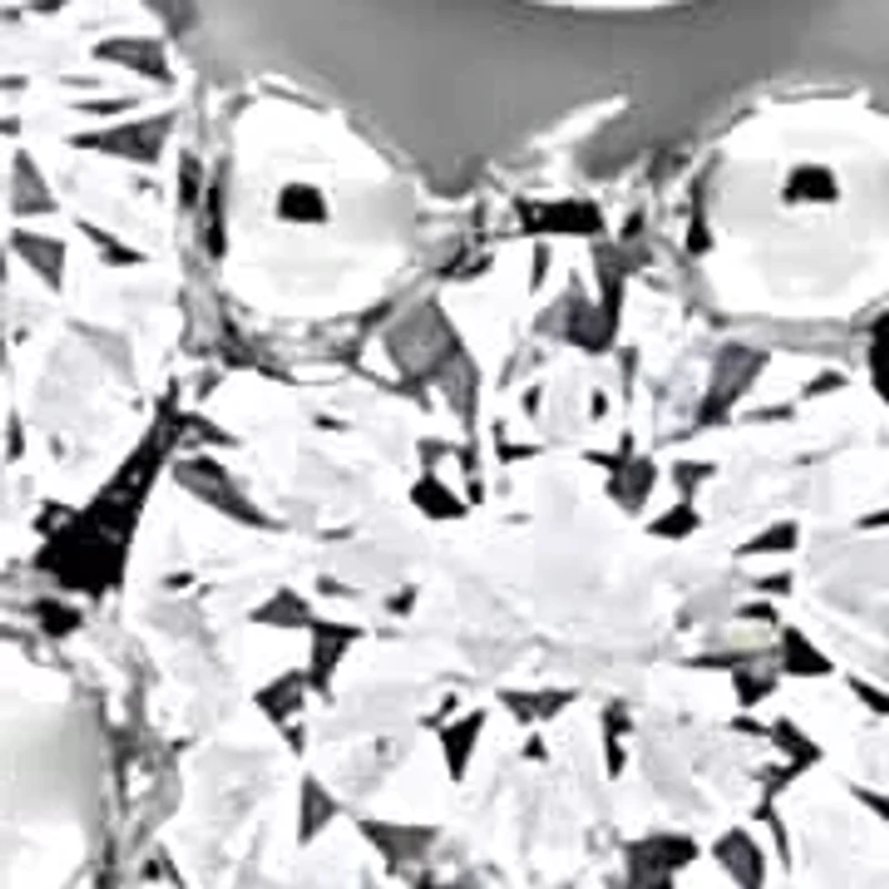 Lab Grown Diamond Pendant With Chain in Sterling Silver - 18"