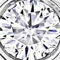 Lab Created Lab Grown Diamond Necklace in 14k White Gold, 32 "