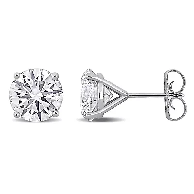 Lab Created Lab Grown Diamond Stud Earrings in 14k White Gold