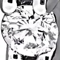 Lab Created Lab Grown Diamond Hoop Earrings in 14k White Gold