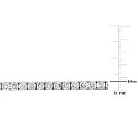 Lab Created Lab Grown Diamond Tennis Bracelet in 14k White Gold
