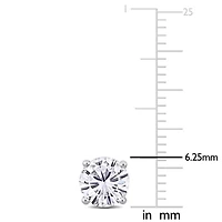 Lab-Grown Diamond Martini-Style Earrings in 14k White Gold