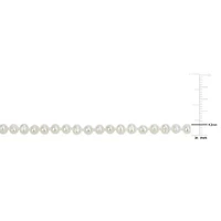 3-4mm Freshwater Cultured Pearl Necklace in 14k Yellow Gold- 16 in