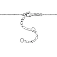 Lab-Grown Diamond Station Necklace in 14k White Gold - 16 in + 2 ext.
