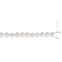 8-9mm Freshwater Cultured Pearl Necklace in Sterling Silver- 18 in