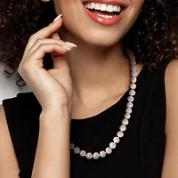 8-9mm Freshwater Cultured Pearl Necklace in Sterling Silver- 18 in