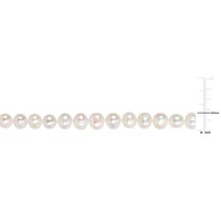 8mm Freshwater Cultured Pearl Necklace in Sterling Silver- 18 in