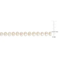 6-7mm Freshwater Cultured Pearl Necklace in Sterling Silver- 18 in