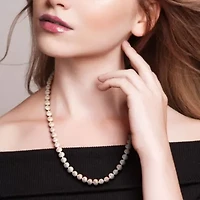 6-7mm Freshwater Cultured Pearl Necklace in Sterling Silver- 18 in