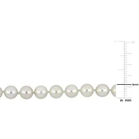 6-6.5mm Chinese Akoya Cultured Pearl Necklace in 14k Yellow Gold - 18 in