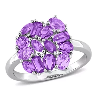 Amethyst & Amethyst-Africa Ring Sterling Silver