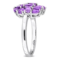 Amethyst & Amethyst-Africa Ring Sterling Silver