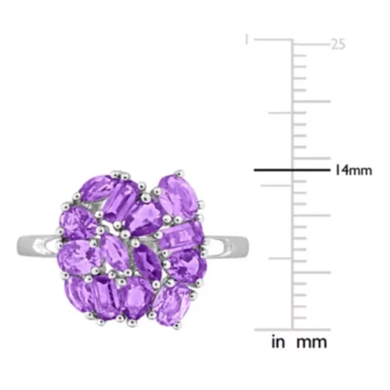 Amethyst & Amethyst-Africa Ring Sterling Silver