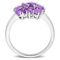 Amethyst & Amethyst-Africa Ring Sterling Silver