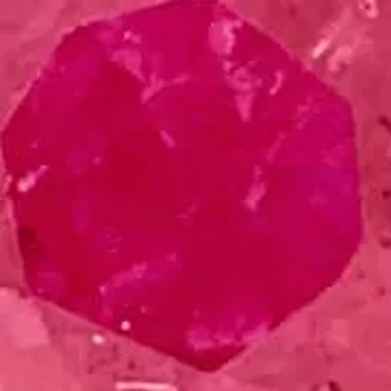 Ruby & Green Sapphire Necklace in Rose Plated Sterling Silver - 17 in