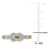Diamond Ring 10k Yellow Gold