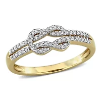 Diamond Ring 10k Yellow Gold