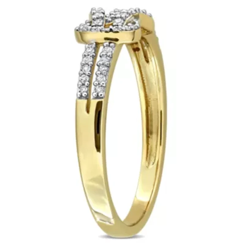 Diamond Ring 10k Yellow Gold