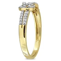 Diamond Ring 10k Yellow Gold