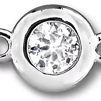 Lab Created White Sapphire Bracelet in Sterling Silver- 7 in