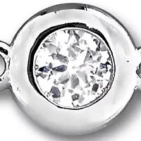 Lab Created White Sapphire Bracelet in Sterling Silver- 7 in