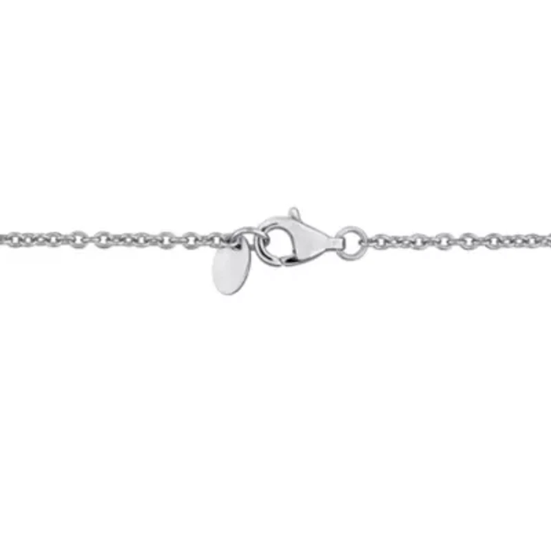 Lab Created White Sapphire Bracelet in Sterling Silver- 7 in