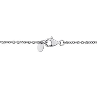 Lab Created White Sapphire Bracelet in Sterling Silver- 7 in