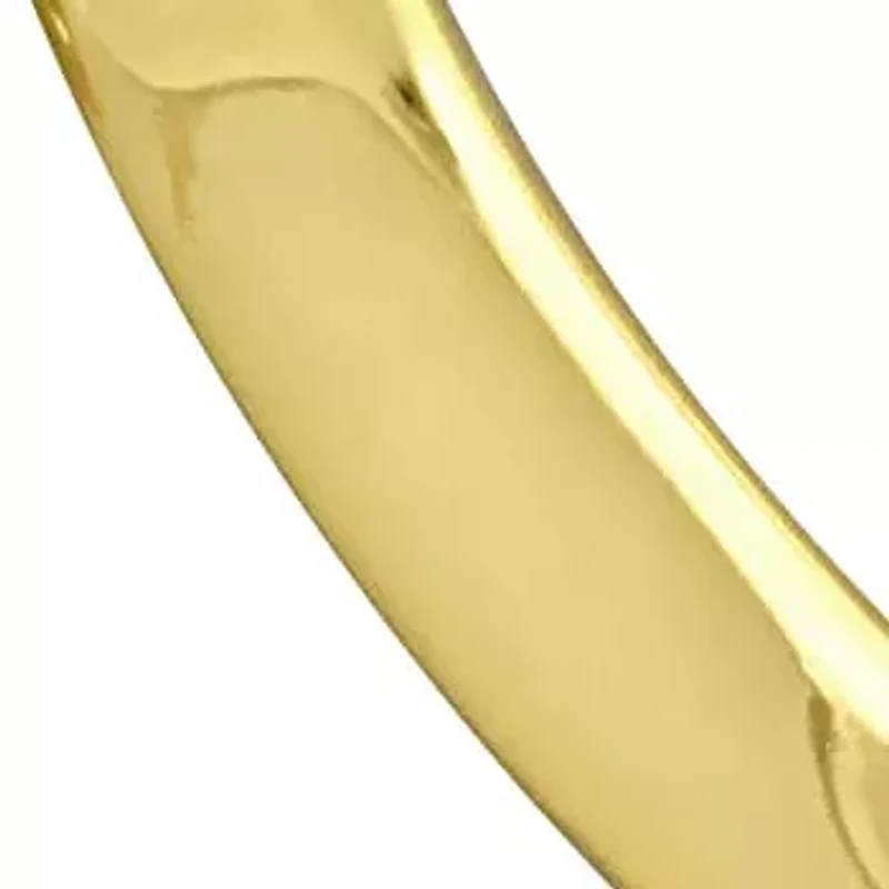 58mm Round Wave Hoop Earrings in Yellow Plated Sterling SIlver