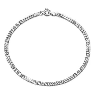 2.65mm Curb Link Bracelet in Sterling Silver- 7.5 inch