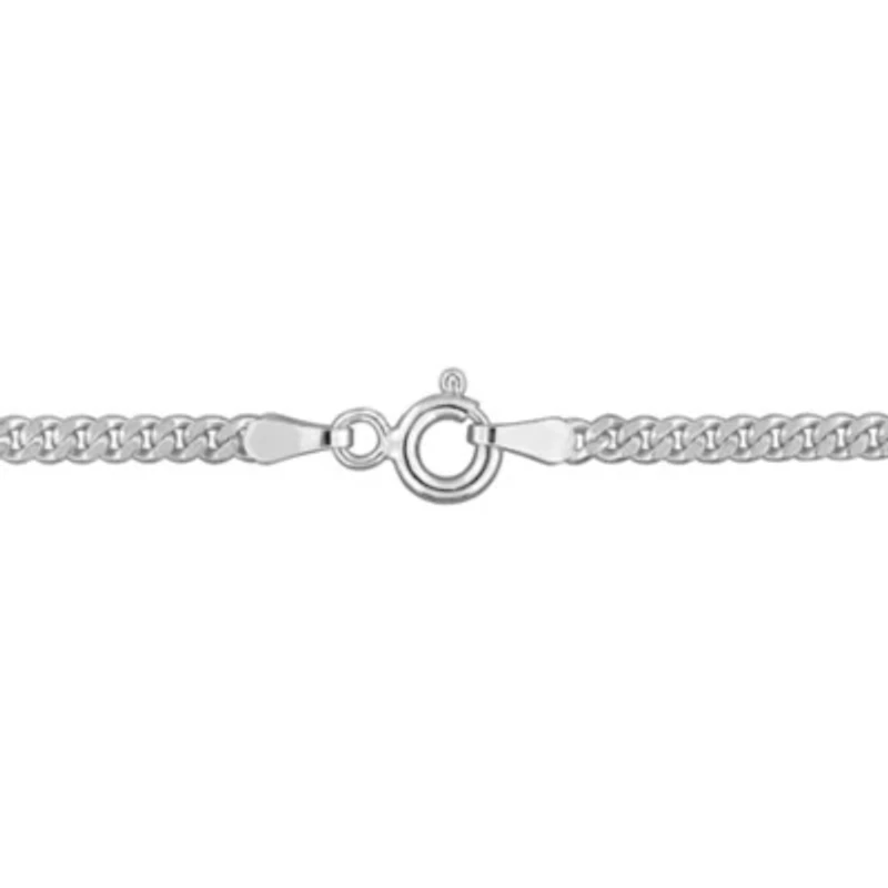 2.65mm Curb Link Bracelet in Sterling Silver- 7.5 inch