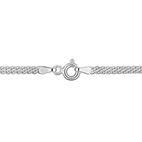 2.65mm Curb Link Bracelet in Sterling Silver- 7.5 inch
