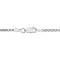 1.96mm Box Link Bracelet in Sterling Silver- 7.25 inch
