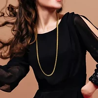 5.20mm Box Link Necklace in Yellow Plated Sterling SIlver