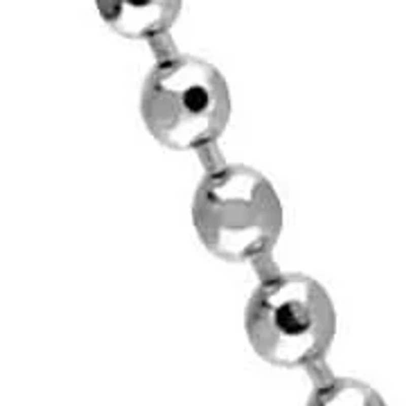 1mm Ball Chain Necklace And Anklet Set in Sterling Silver - 18 inch & 9 inch