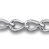 2mm Twist Curb Link Bracelet in Sterling Silver- 7.5 inch