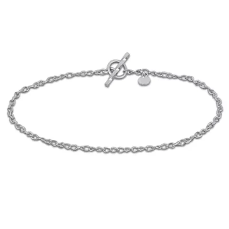 2mm Twist Curb Link Bracelet in Sterling Silver- 7.5 inch