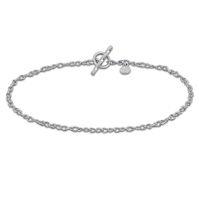 2mm Twist Curb Link Bracelet in Sterling Silver- 7.5 inch