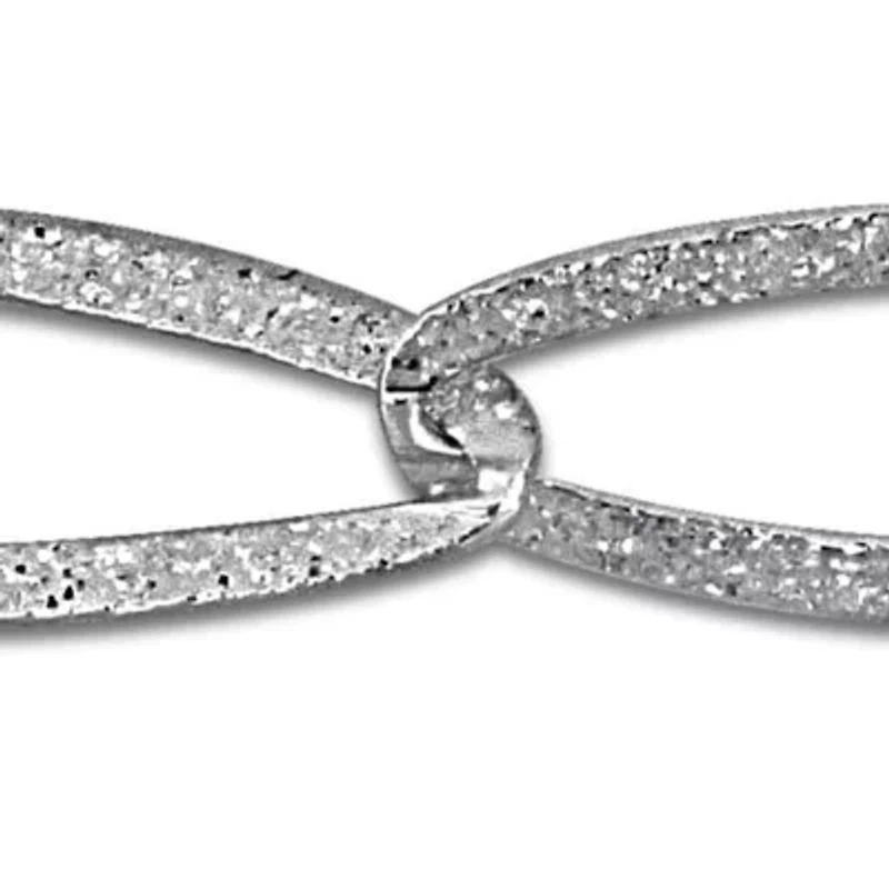 6.5mm Oval Link Bracelet in Sterling Silver-8 inch