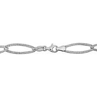 6.5mm Oval Link Bracelet in Sterling Silver-8 inch