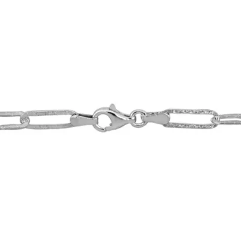 11X3.5mm Paperclip Link Bracelet in Sterling Silver- 7.25 inch