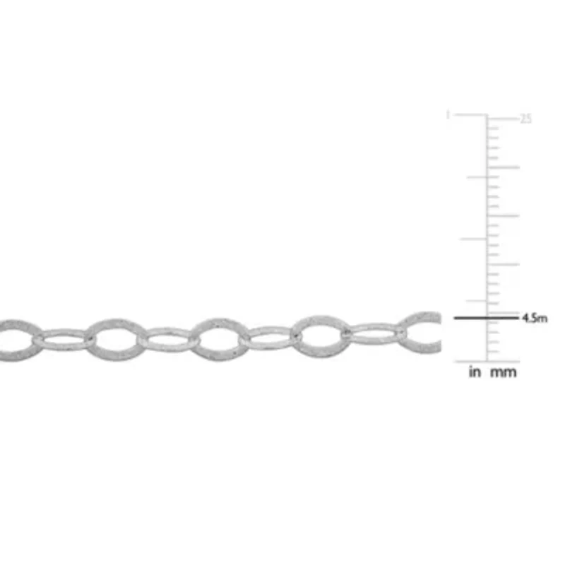 4.5MM Heart Link Bracelet in Sterling Silver