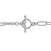 11-3.5mm Paperclip Link Bracelet in Sterling Silver- 7.5 inch