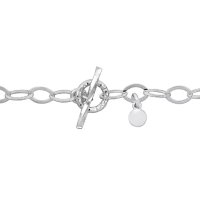 4.5mm Oval Link Chain Bracelet in Sterling Silver, 7.25"