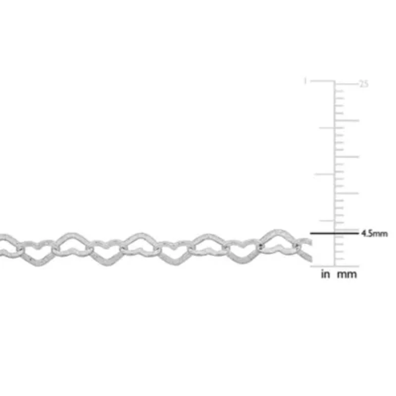 4.5MM Oval Link Bracelet in Sterling Silver