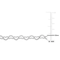 4.5MM Oval Link Bracelet in Sterling Silver