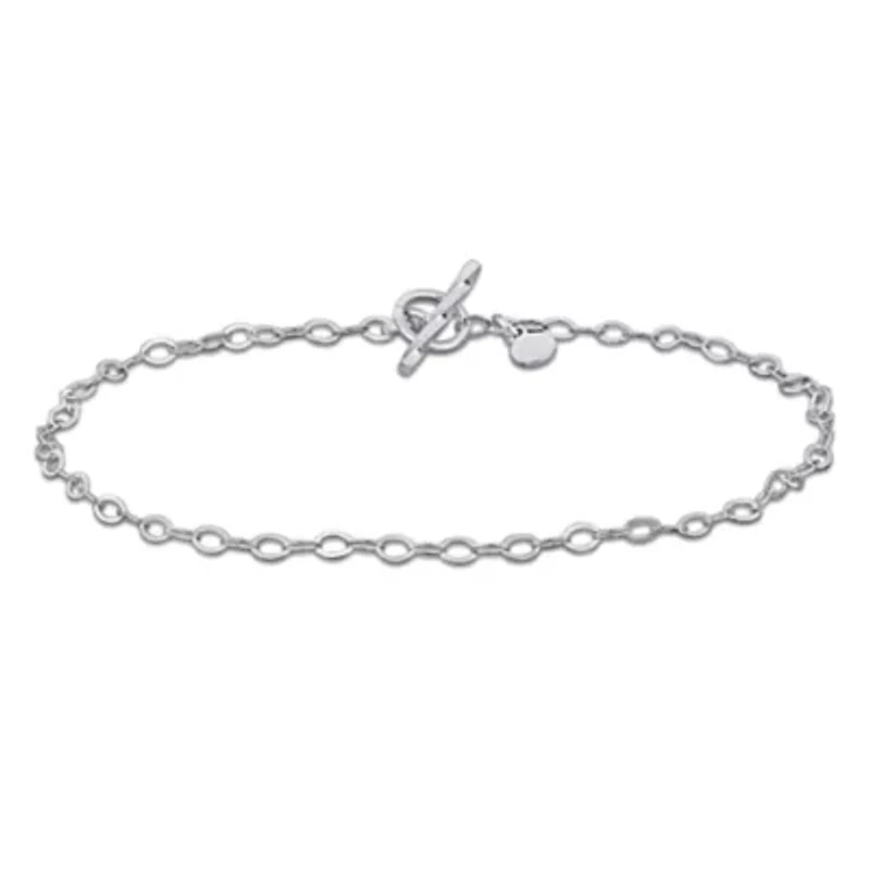 2.3mm Oval Rolo Bracelet in Sterling Silver -7.5 inch