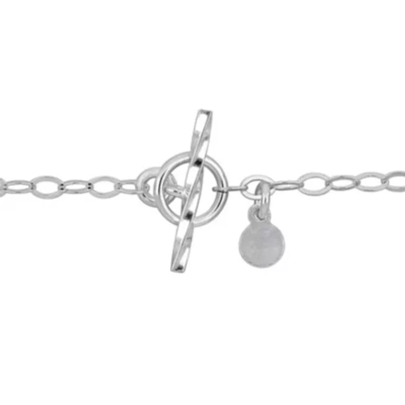 2.3mm Oval Rolo Bracelet in Sterling Silver -7.5 inch