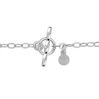 2.3mm Oval Rolo Bracelet in Sterling Silver -7.5 inch