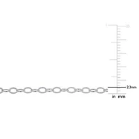 2.3mm Oval Rolo Bracelet in Sterling Silver -7.5 inch