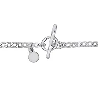 2.2mm Curb Link Bracelet in Sterling Silver -7.5-inch